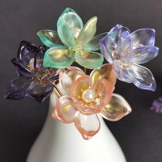 Traditional Chinese Flower Hair Stick / Set