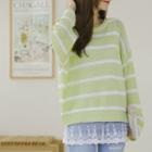 Loose-fit Stripe Summer Knit Top