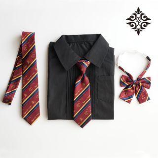 Striped Neck Tie / Bow Tie