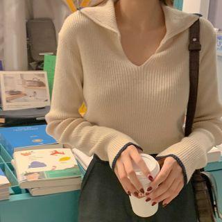 Collared Ringer Woolen Sweater