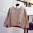 Batwing Sleeve Chunky Knit Sweater
