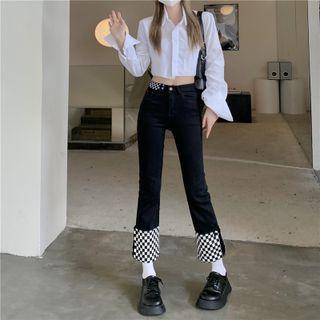 Cropped Bootcut Jeans