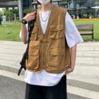 Elbow-sleeve T-shirt / Cargo Vest