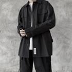 Pocket-detail Long-sleeve Shirt