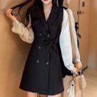 Panel Double-breasted Blazer Dress