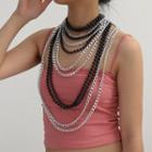 Set: Chunky Chain Necklace 0709 - Silver - One Size
