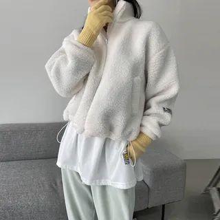 Label-patched Drawstring Dumble Jacket