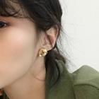 Matte Twisted Triangle Earring