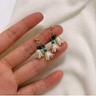 Flower Alloy Dangle Earring 1 Pair - Flower - White - One Size