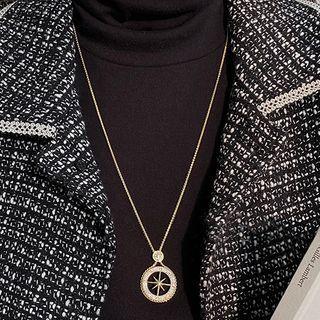 Star Pendant Alloy Necklace Gold - One Size