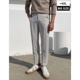 Zip-fly Tapered Dress Pants