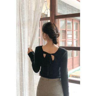 Tie-back Slim-fit Sweater