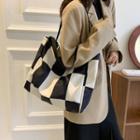 Plaid Carryall Bag Black & White - One Size