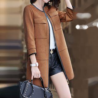 Faux Suede Coat