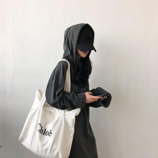 Long-sleeve Midi Hoodie Dress
