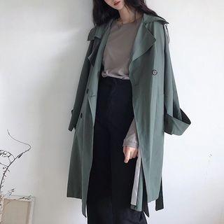 Plain Lapel Coatdress