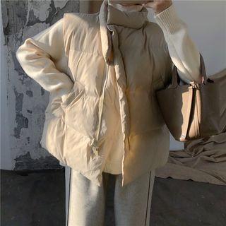 Padded Vest / Sweater / Wide Leg Pants