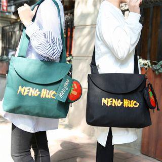 Lettering Cross Bag With Coin Purse