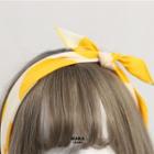 Printed Bow Headband / Neck Scarf As Shown In Figure -