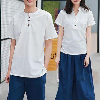 Couple Matching Short-sleeve Top / Shorts / Skirt