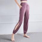 Cut-out Cropped Sweatpants