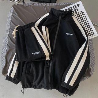 Set; Two Tone Jacket + Sweatpants