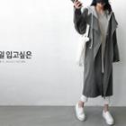 Detachable-hood Raglan-sleeve Parka