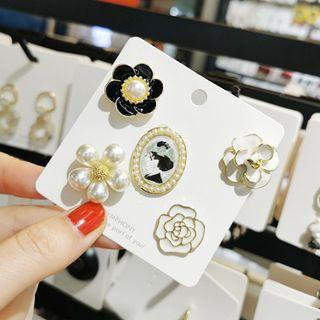 Set Of 5: Brooch (various Designs) 002 - Set Of 5 - One Size