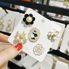 Set Of 5: Brooch (various Designs) 002 - Set Of 5 - One Size
