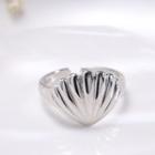 925 Sterling Silver Shell Ring Sterling Silver Ring - Silver - One Size