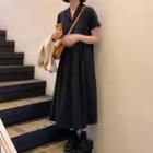Short-sleeve A-line Midi Dress / Blazer