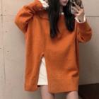 Slit Sweater / Long-sleeve T-shirt / Set