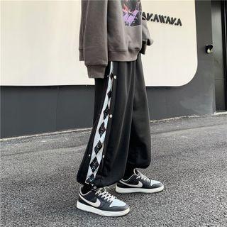Argyle Print Harem Pants