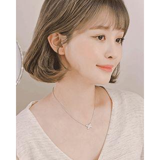 Rhinestone Pav Cross Necklace