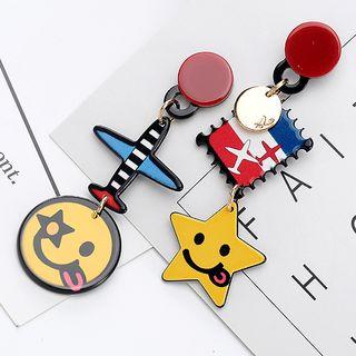 Cartoon Non-matching Drop Earring