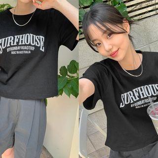 Surf House Letter Crop T-shirt