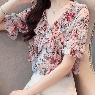 Printed Chiffon Blouse (various Designs)