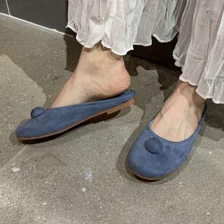 Plain Round Toe Mules