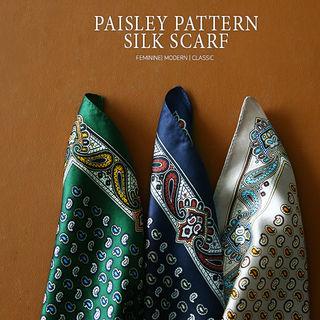 Paisley Silk Square Scarf