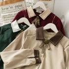 Colorblcok Loose Shirt