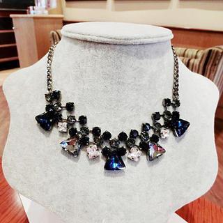 Faceted Crystal Statement Necklace