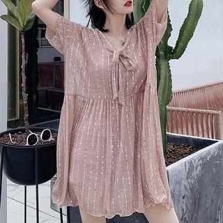 Set: Plain Bikini + Sequined Cover-up
