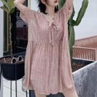 Set: Plain Bikini + Sequined Cover-up