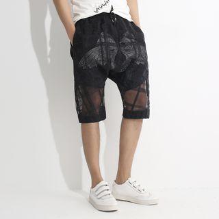 Mesh Panel Shorts
