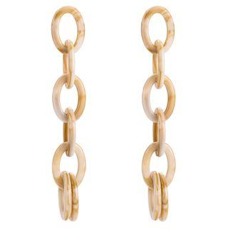 Marble Print Chained Dangle Earring