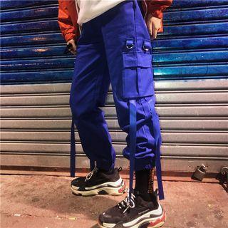 Strap Accent Cargo Pants