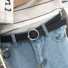 Faux Leather Belt Black - Black