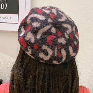 Print Beret Hat