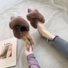 Furry Pointy Toe Slippers