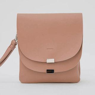 Layered-flap Square Shoulder Bag